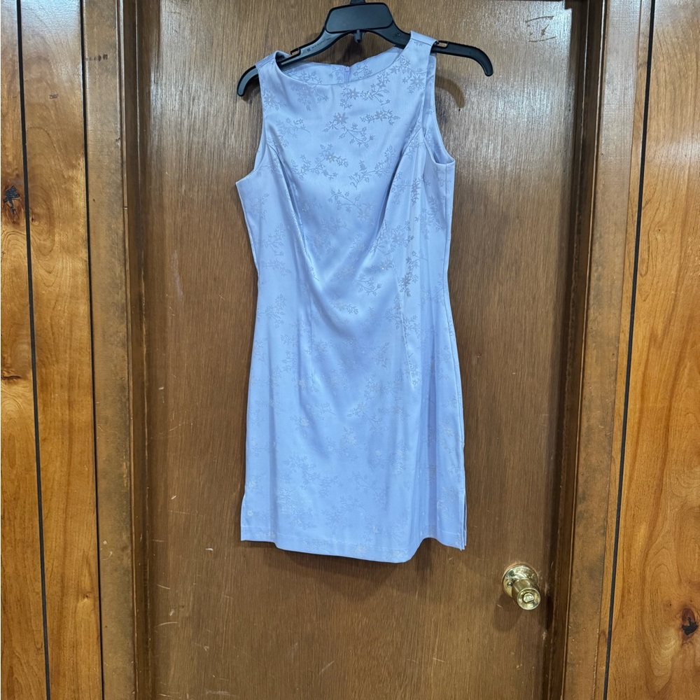 City Triangles Light Lavendar Mini Dress